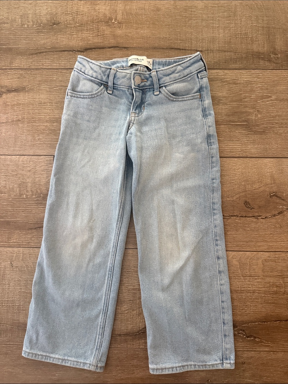 abercrombie kids Light Blue Straight Leg Jeans